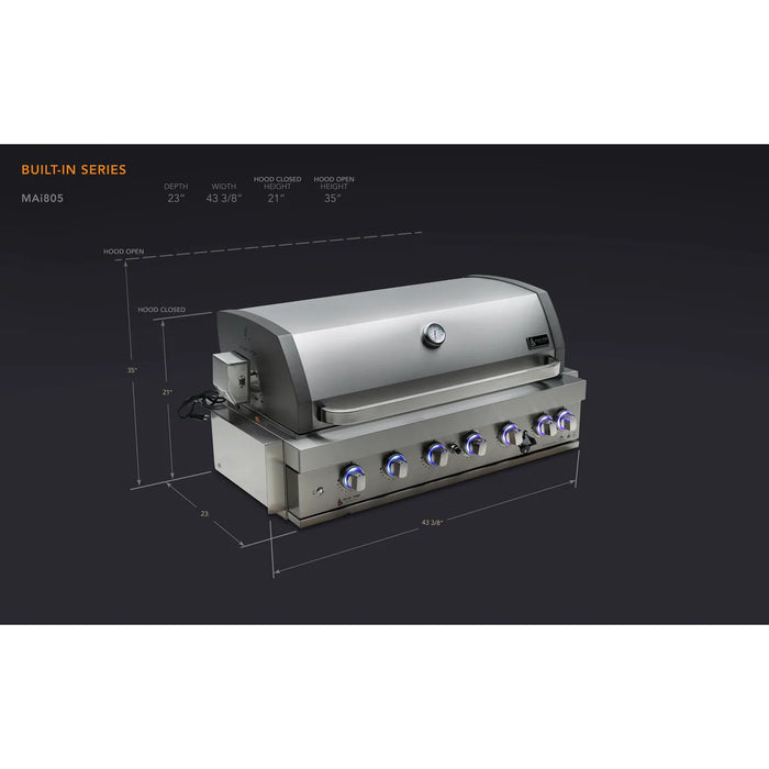 Mont Alpi 805 Built-In Gas Grill - MABI805