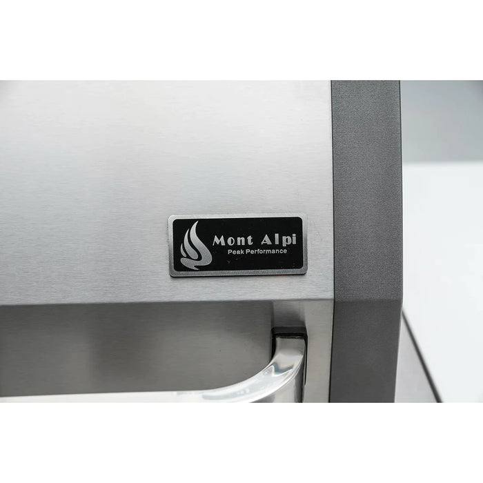 Mont Alpi 400 Deluxe Grill Island with a 90 Degree Corner, Kegerator and Beverage Centre & Cover 2.1M-3.4M - MAi400-D90KEGBEV