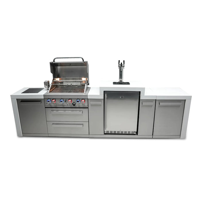 Mont Alpi 400 Deluxe Grill Island with a Kegerator & Cover 3.3M - MAi400-DKEG