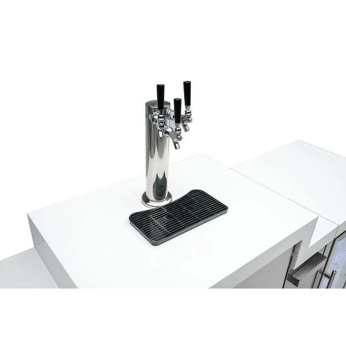 Mont Alpi 4 Deluxe Island with a Kegerator and Fridge Cabinet & Cover 3.3M - MAi400-DKEGFC